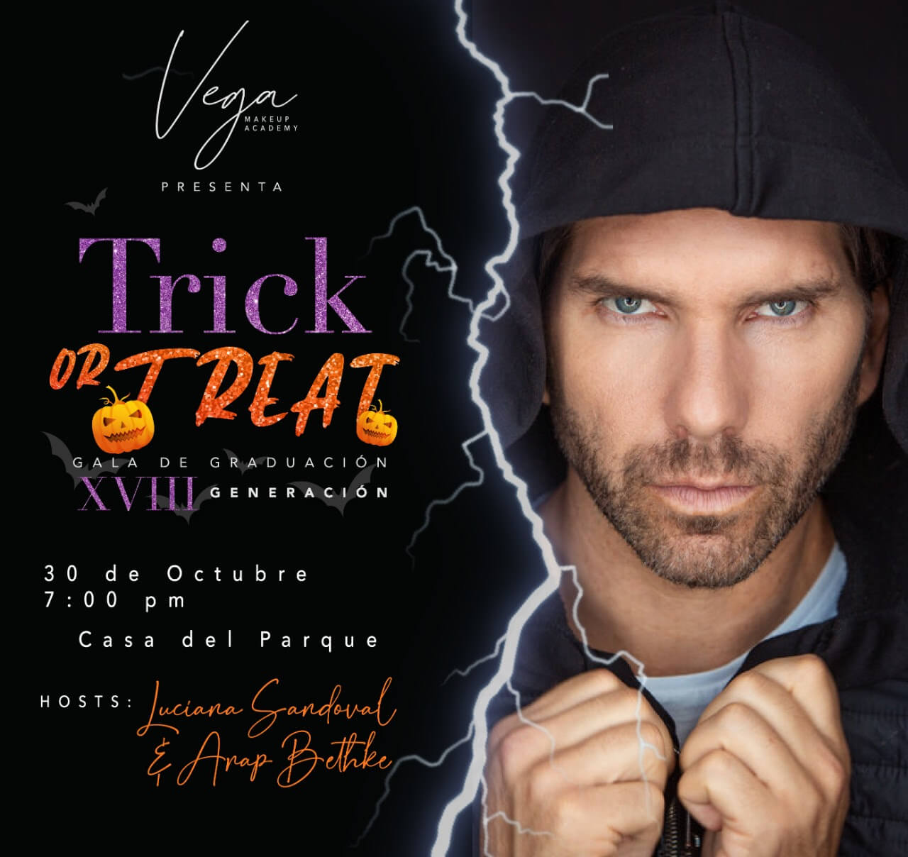 Arap Bethke presenta gala de graduación de Luis Vega Makeup Academy en El Salvador