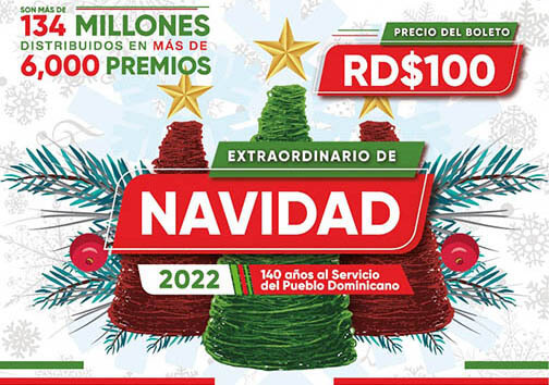 Lotería Nacional anuncia su Extraordinario de Navidad 2022