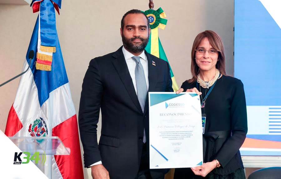 CODESSD reconoce a la embajadora dominicana en Brasil, Patricia Villegas