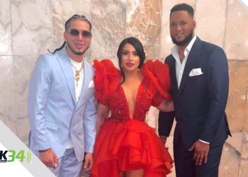 Diseños de Cynthia Matos en la alfombra de Premios Soberano