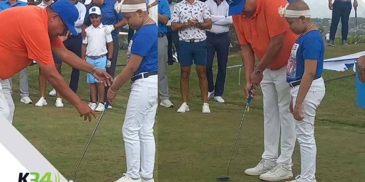 Rafael De Marchena realiza saque de honor en Torneo de Golf Salvando Vidas del Voluntariado Jesús con los Niños