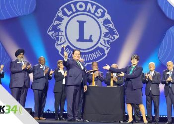 Presidente Internacional Clubes de Leones visita Leones del país
