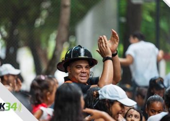 Familias celebran con alegría las actividades de Naco Peatonal