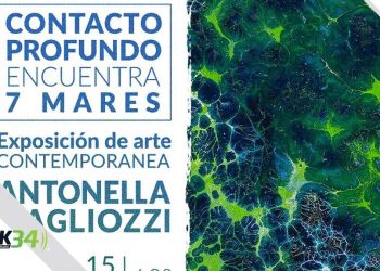 "Contacto Profundo encuentra 7 Mares" de la artista italiana Antonella Magliozzi