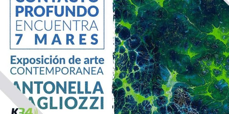 "Contacto Profundo encuentra 7 Mares" de la artista italiana Antonella Magliozzi