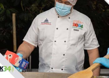 Leche “La Granja”, patrocinador del majarete más grande del mundo en el Festur 2024