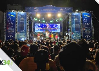 Chimbala y Steffany Constanza eclipsaron al público al interpretar junto el éxito “llegó navidad”