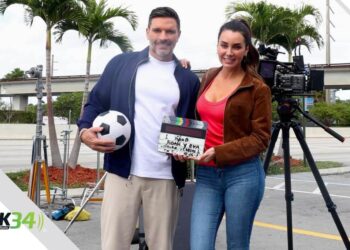 Elizabeth Gutiérrez y Julián Gil dan claquetazo oficial de "Eva y Adán en Miami"