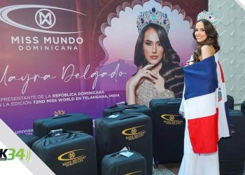 Miss Mundo Dominicana Mayra Delgado parte a la India en representación de República Dominicana