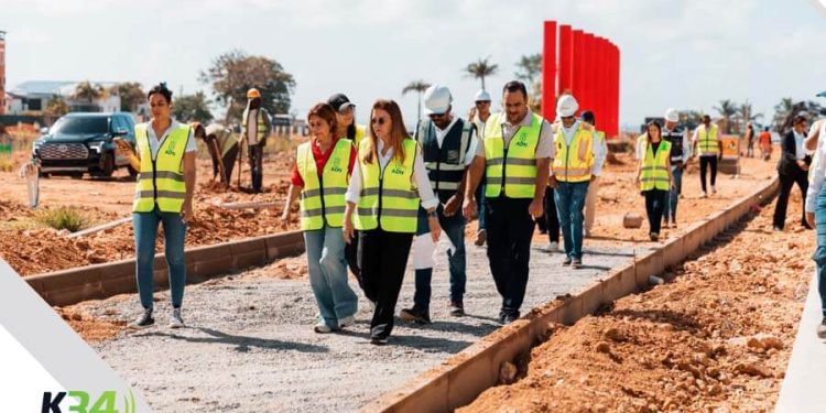 Carolina inspecciona los trabajos que desarrolla la Alcaldía del DN en la ciudad