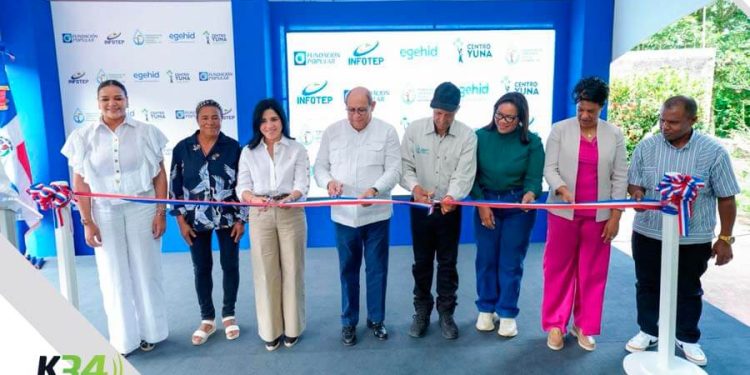 INFOTEP inaugura Centro de Formación 63 en Loma de Blanco con apoyo de Fundación Popular
