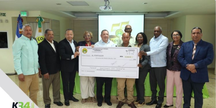 COOPNAMA entrega a sus socios RD$ 2.5 millones en premio durante celebración del 55 aniversario